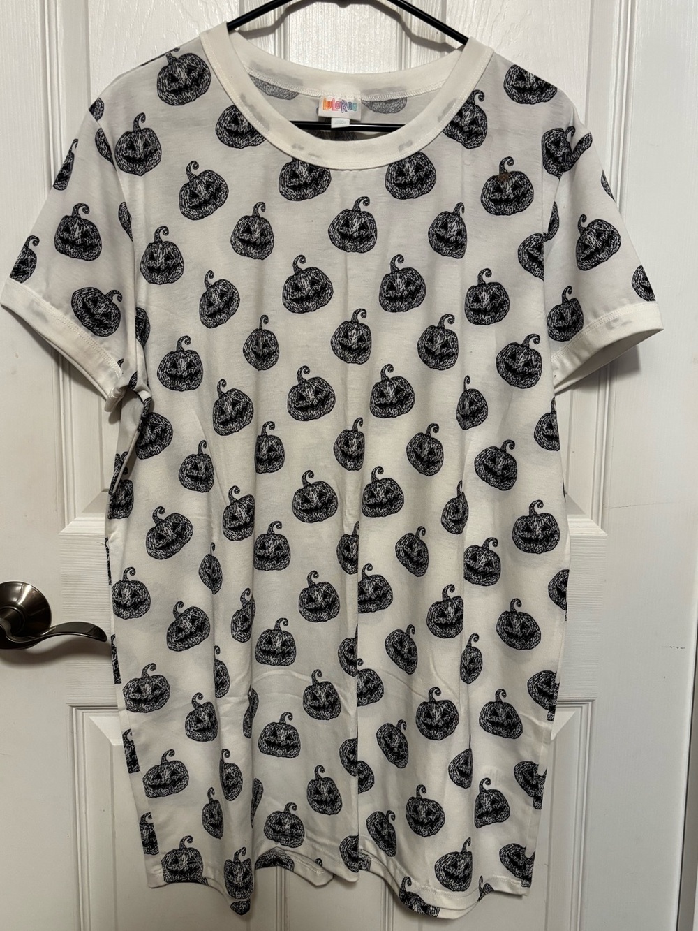 Lularoe Like New Halloween Liv Creepin It Real Pumpkin 🎃 Short Sleeve